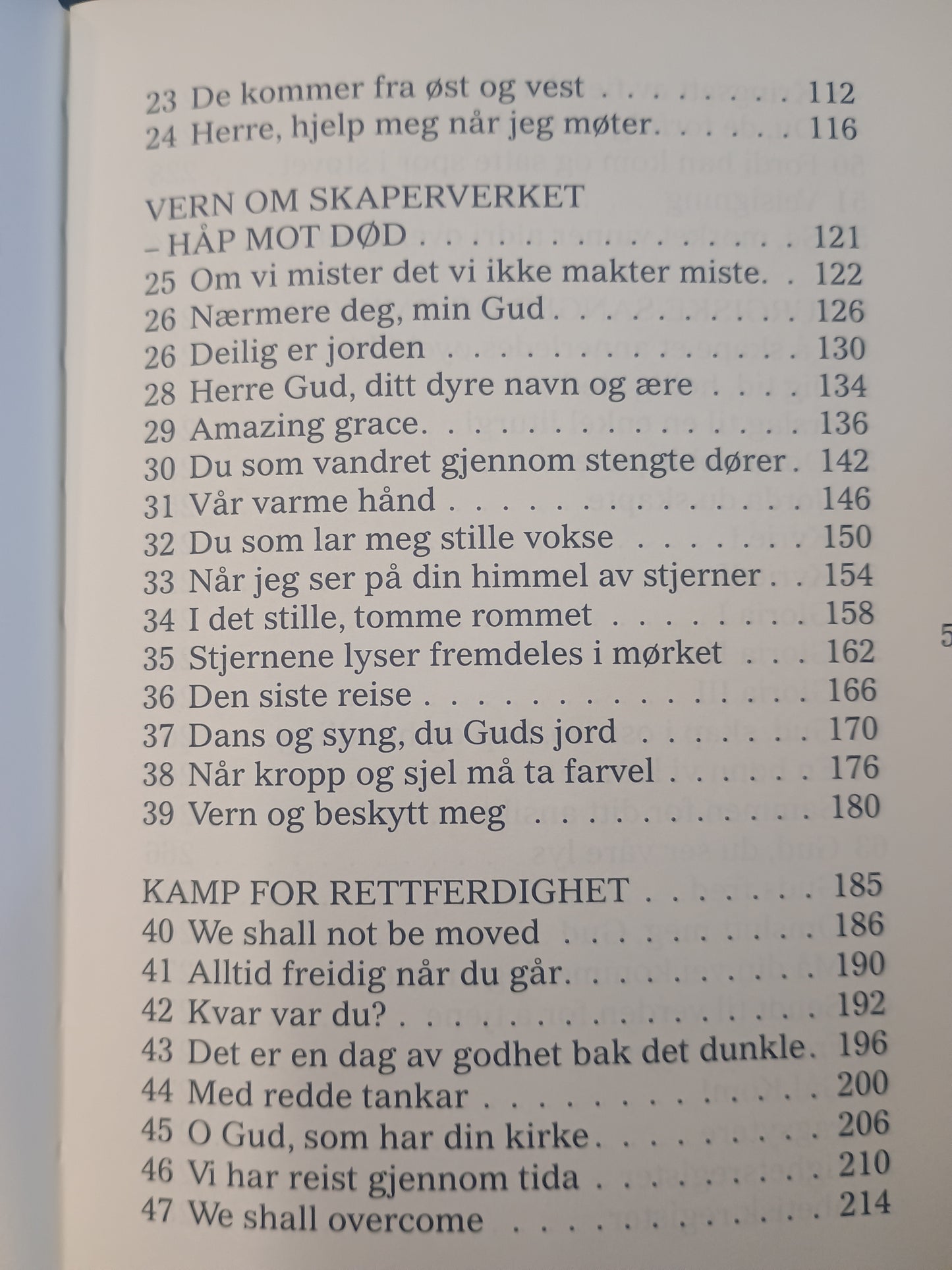 Bli lys, Salmer og fortellinger