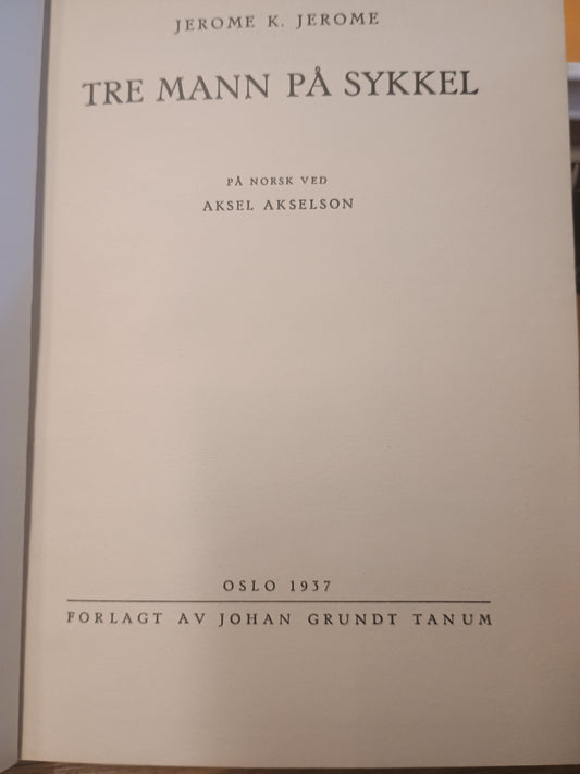 Tre mann på sykkel, Jerome K. Jerome
