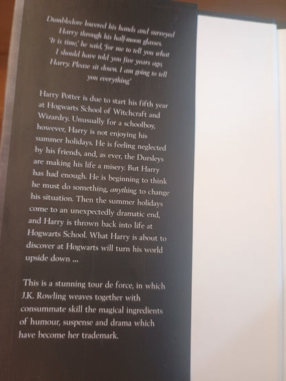 Harry Potter and the order of the Phoenix, J. K. Rowling