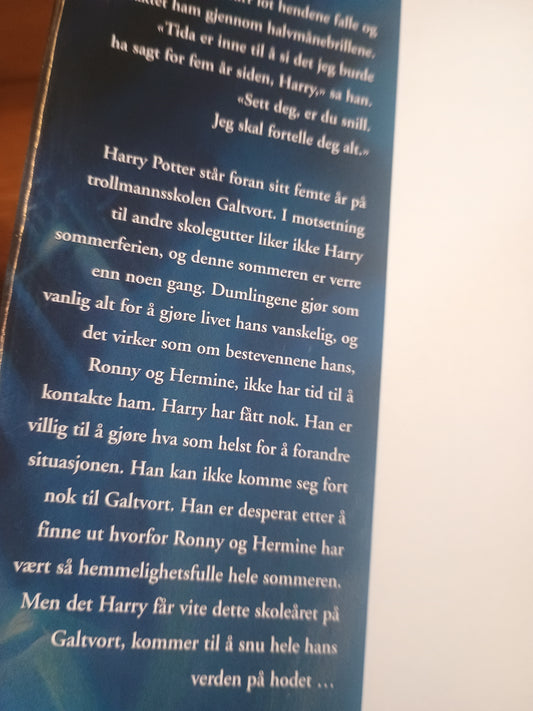Harry Potter og Føniksordenen, J. K. Rowling