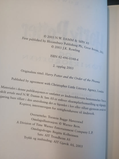 Harry Potter og Føniksordenen, J. K. Rowling