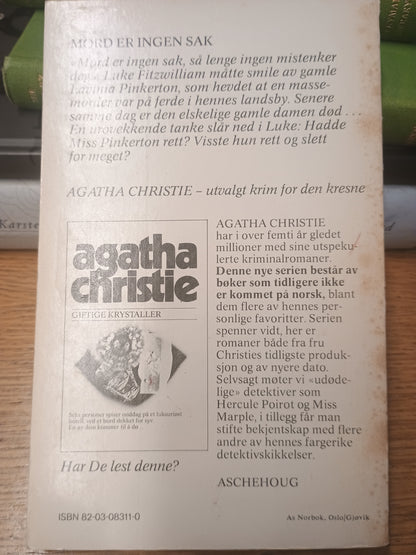 Mord er ingen sak, Agatha Christie