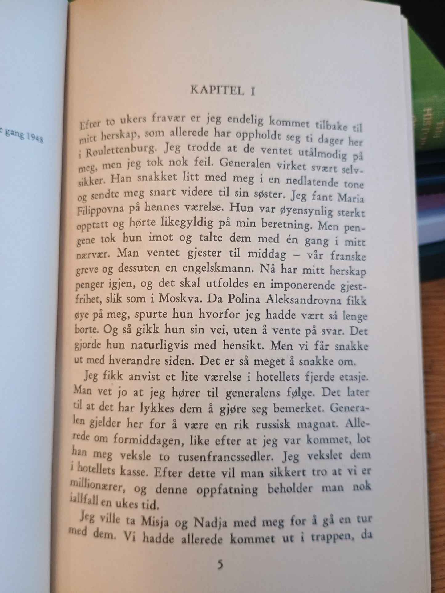 Spilleren, Fjodor M. Dostojevskij