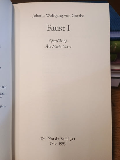 Faust, Del 1, Johann Wolfgang von Goethe