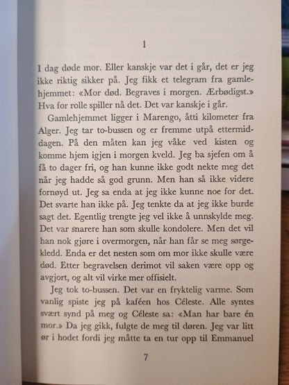 Den fremmede, Albert Camus