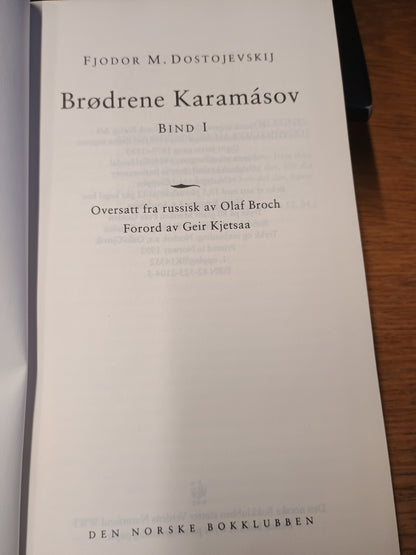 Brødrene Karamásov, bind I, II og III, Fjodor Dostojevskij