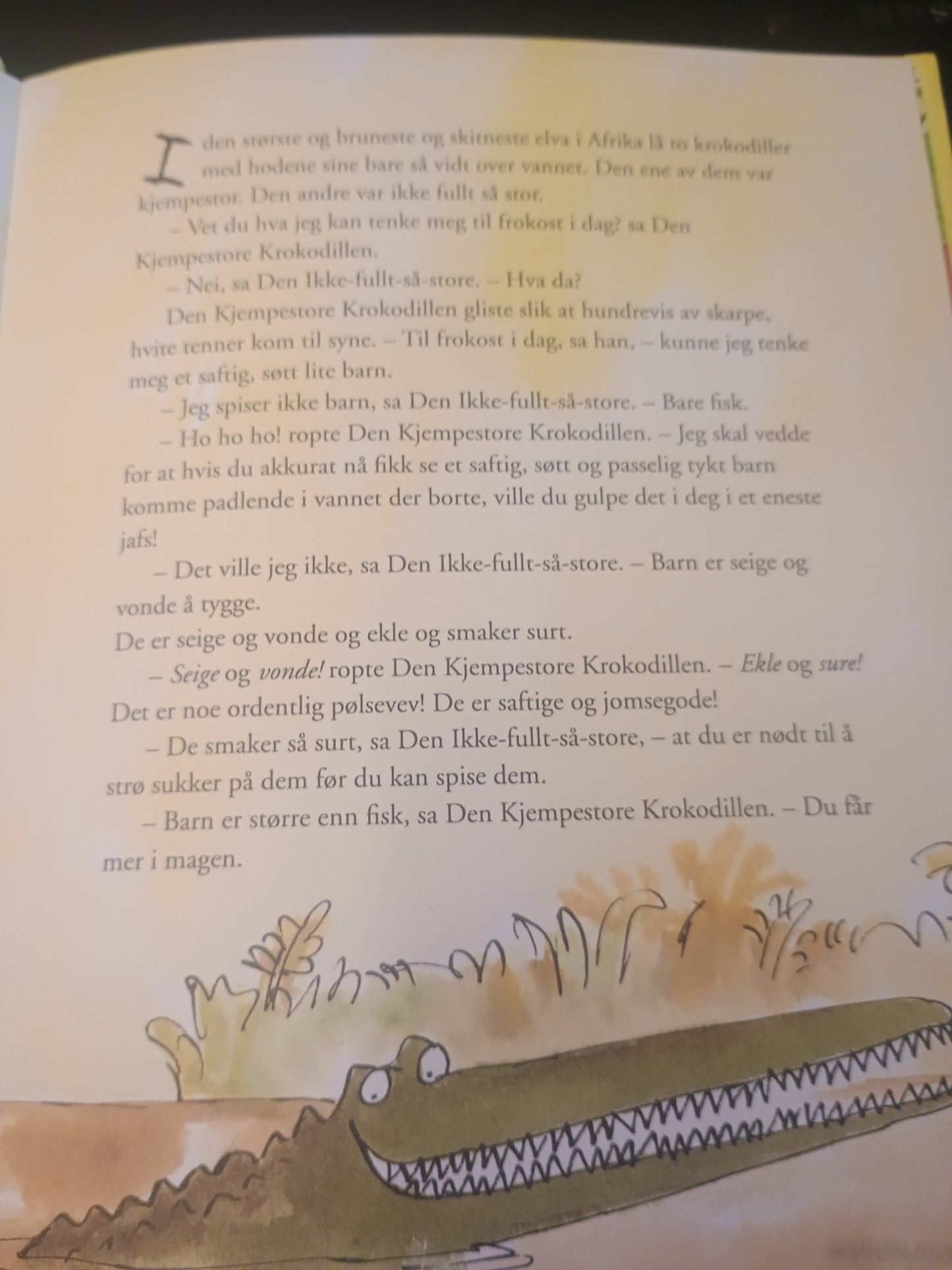 Den kjempestore krokodillen, Roald Dahl
