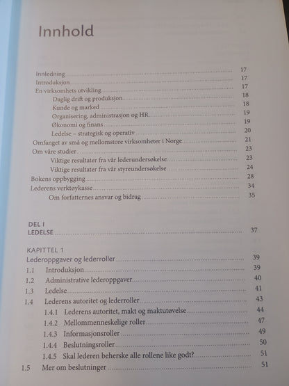 Ledelse i små og mellomstore virksomheter, M. Erichsen, F. Solberg, T. Stiklestad