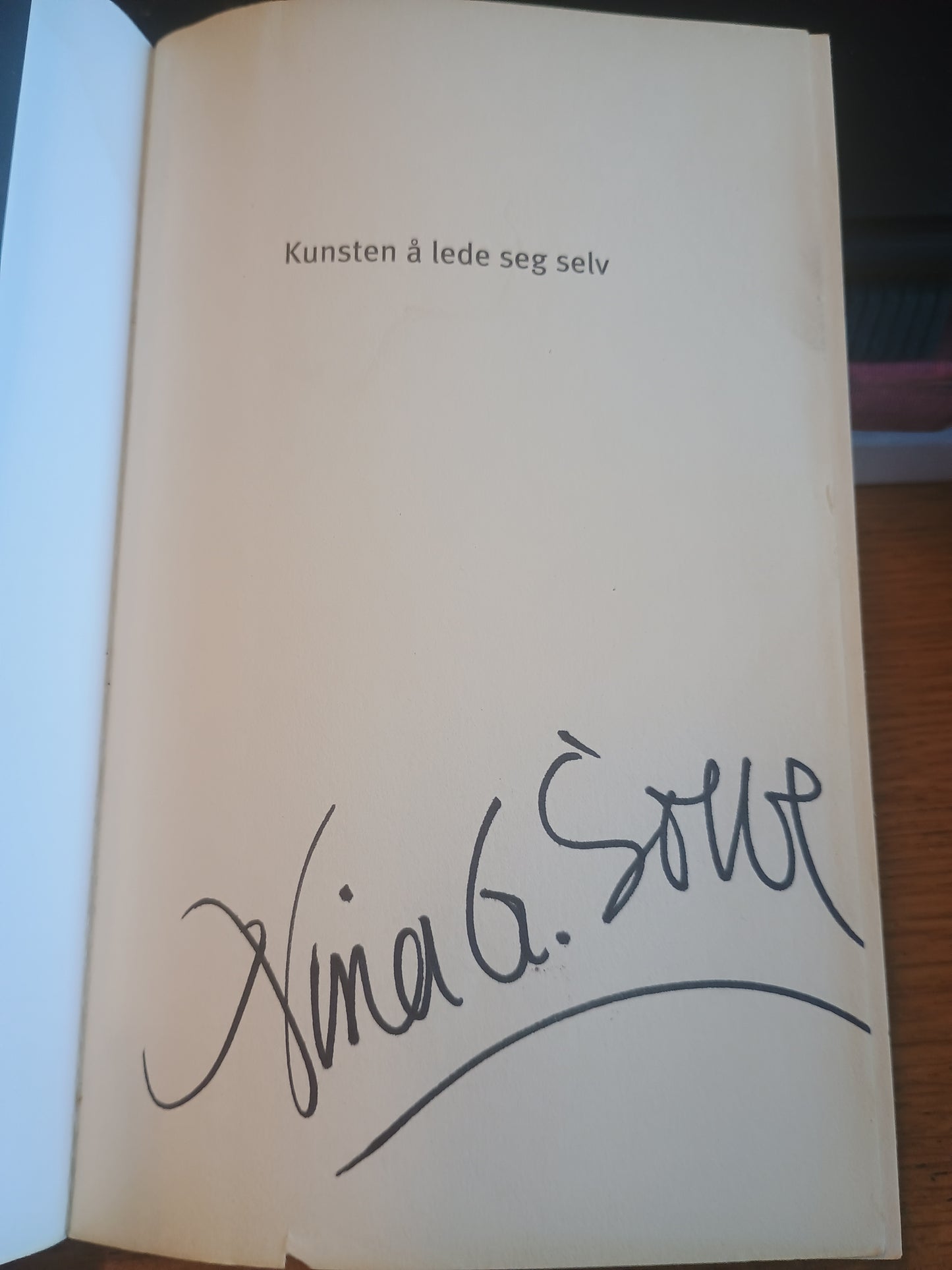 Kunsten å lede seg selv, Randi B. Noyes