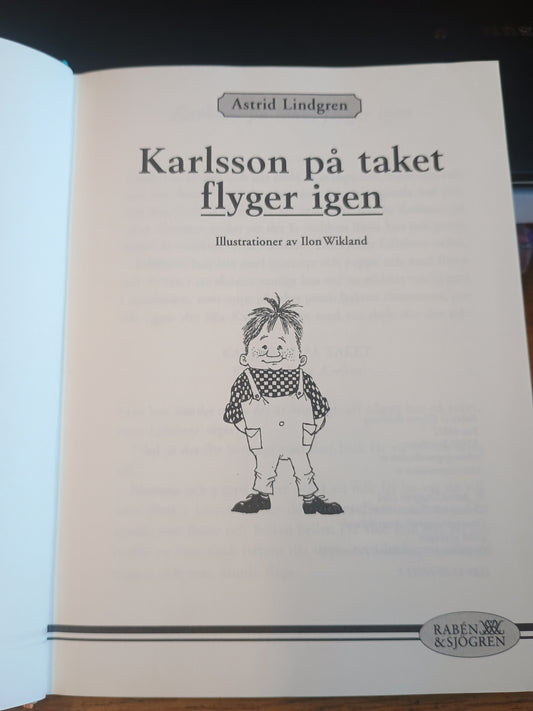 Karlsson på taket flyger igjen, svensk utgave av Astrid Lindgren