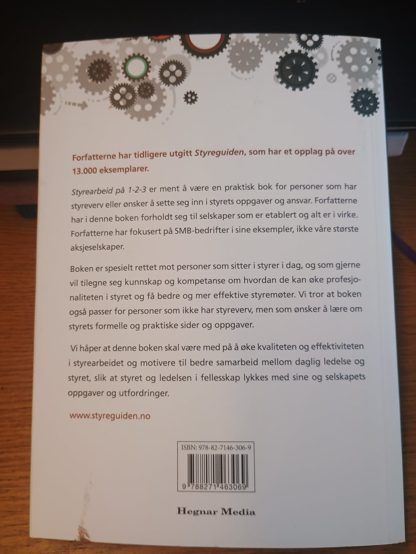 Styrearbeid på 1-2-3, Grunninnføring i styrearbeid, V. Andersen, E. B. Dye og S. Simonsen