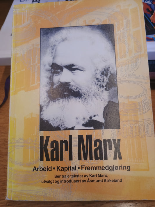 Karl Marx, Arbeid - Kapital - Fremmedgjøring