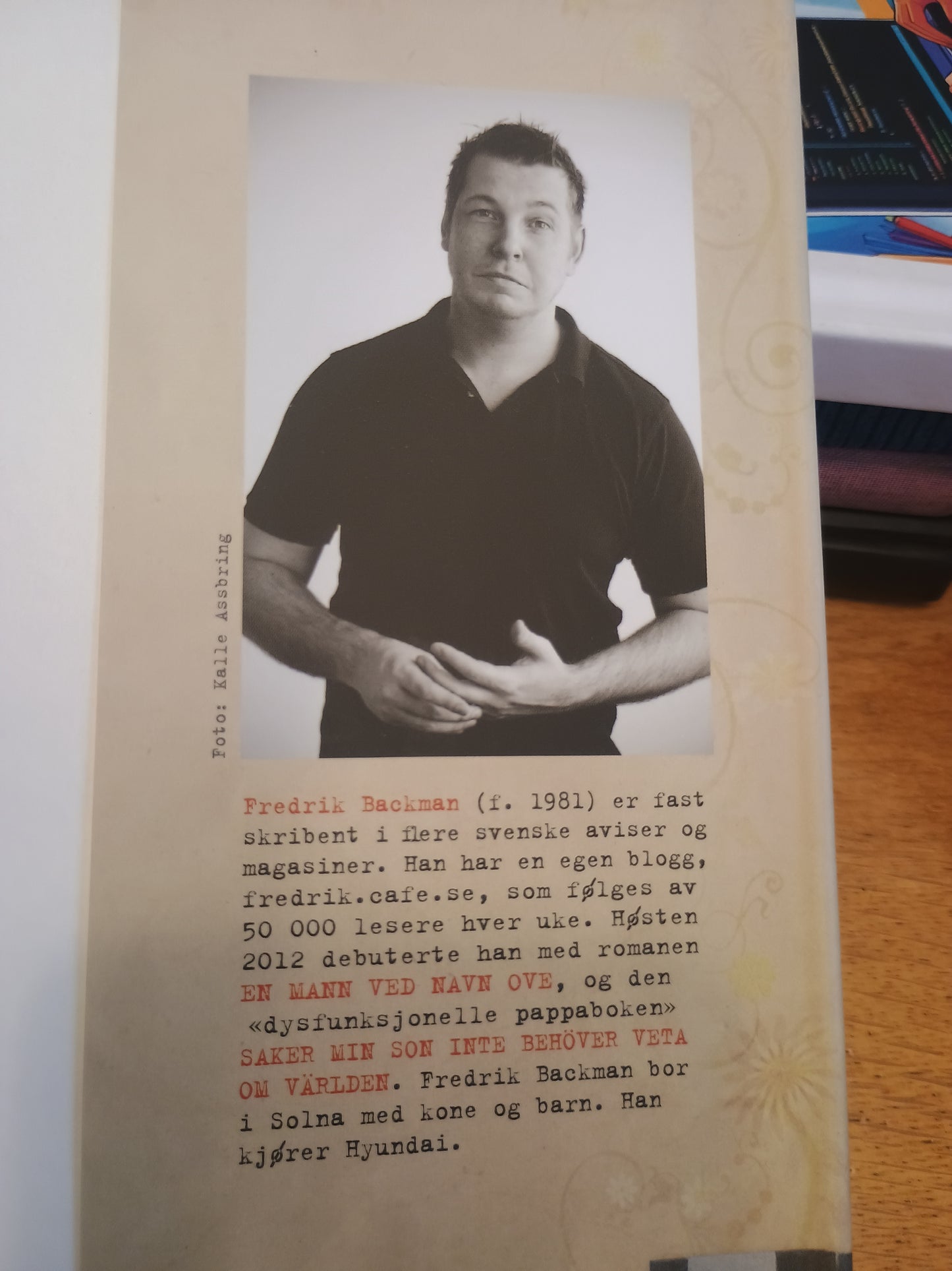 En mann ved navn Ove, Fredrik Backman