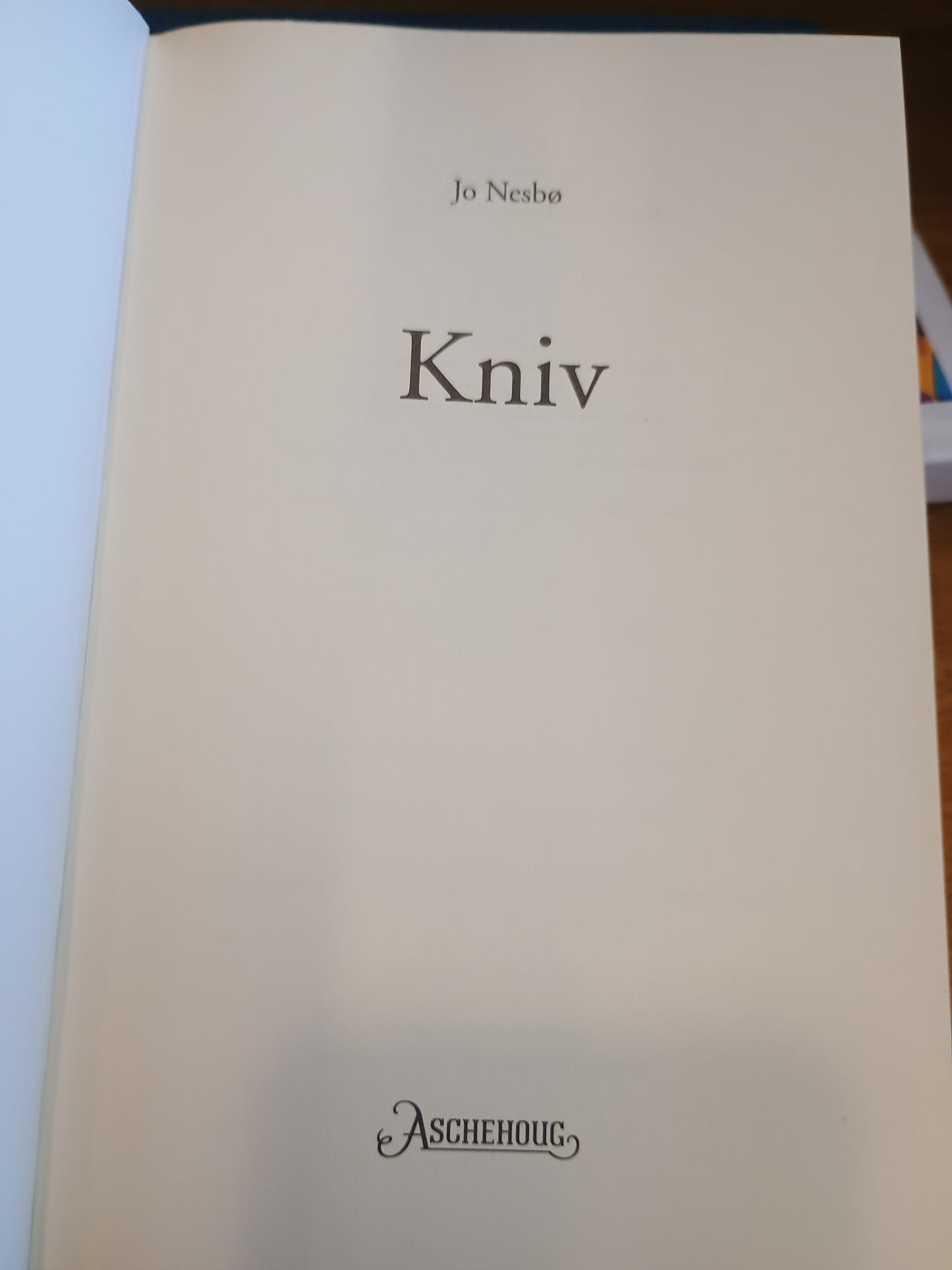 Kniv, Jo Nesbø