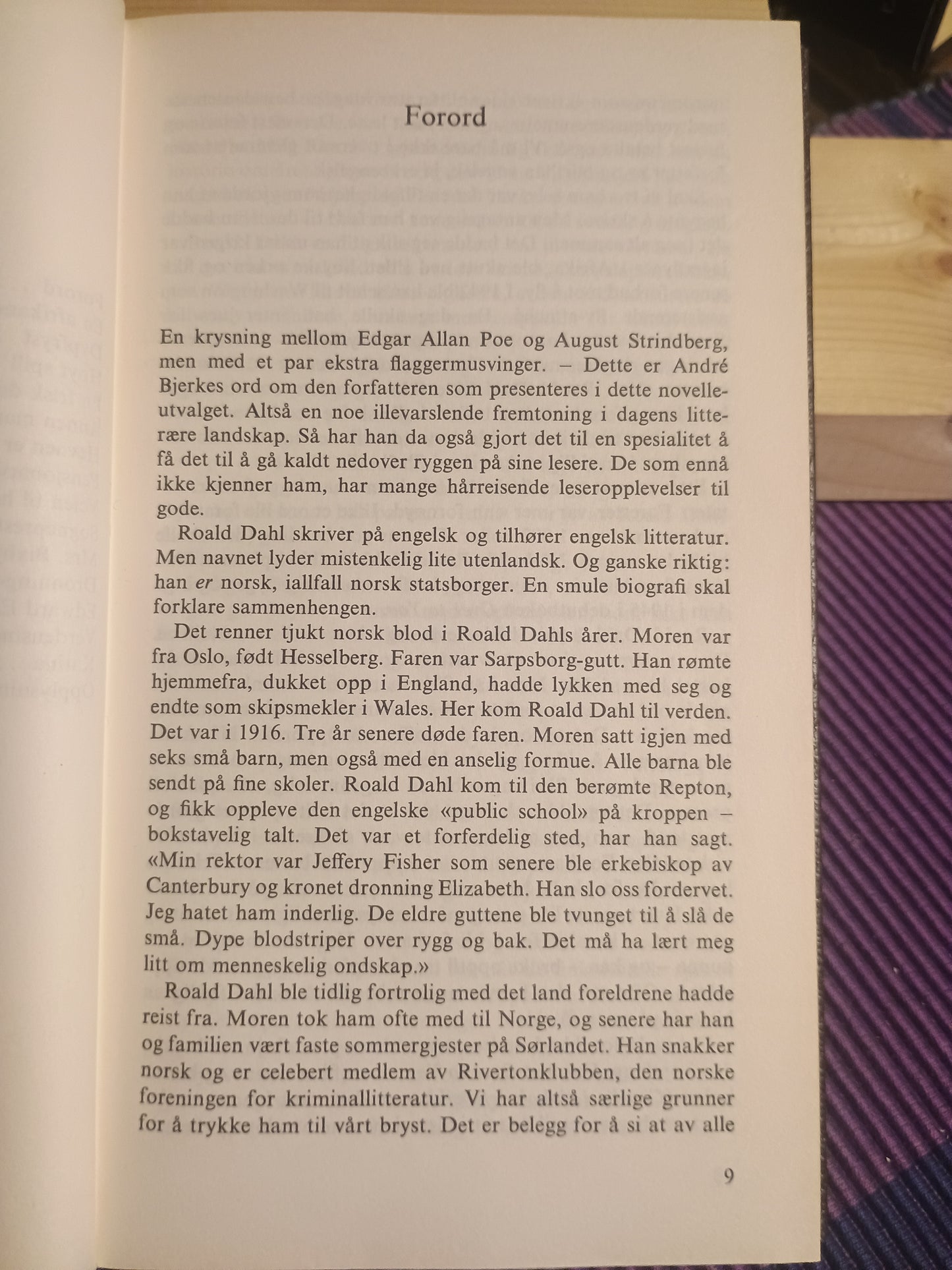 Selsomt selskap, Roald Dahl