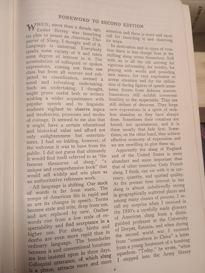 The American Thesaurus of Slang, Lester V. Berrey og Melvin van den Bark