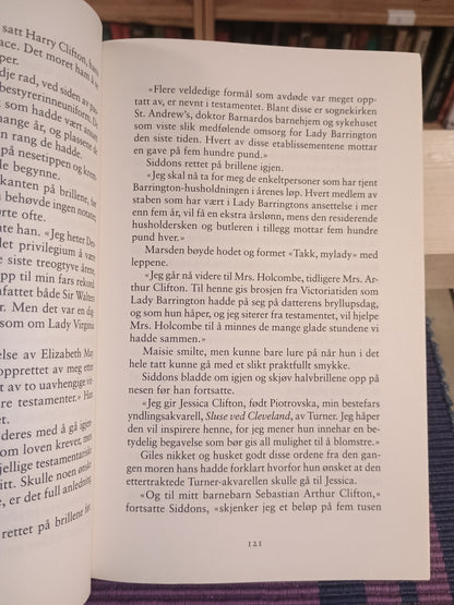 En godt bevart hemmelighet, tredje bind, Jeffrey Archer