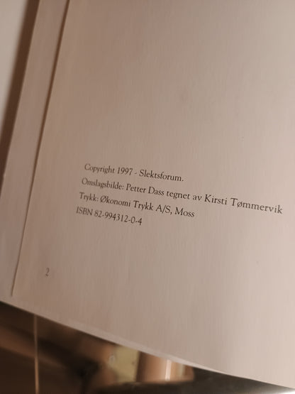 Ættebok for Pettersen Dass og hans hustru Margrethe Andersdatter, Øystein Angell Røtvold
