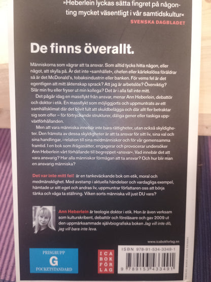 Der var inte mitt fel! Om konsten att ta ansvar, Ann Heberlein