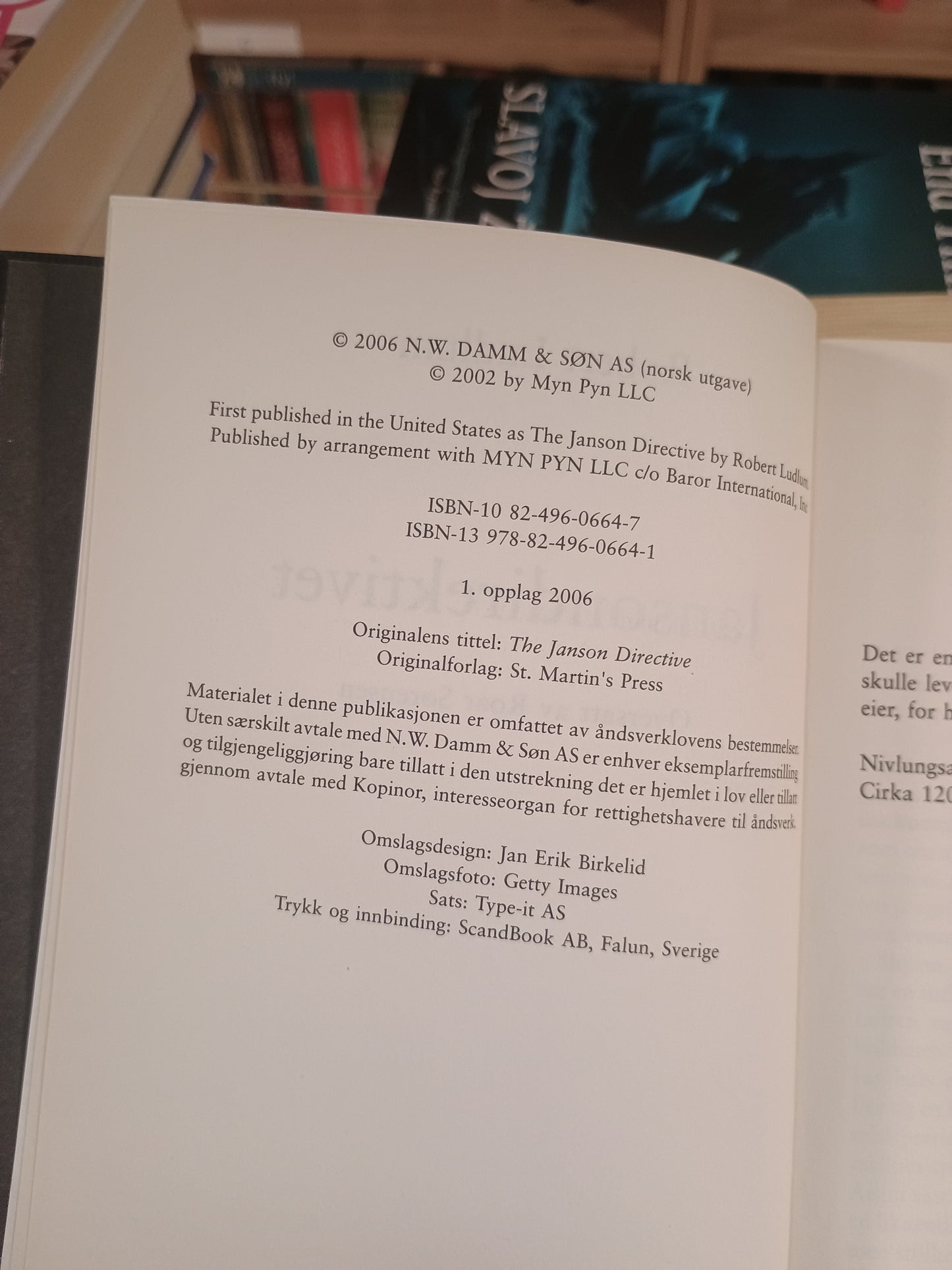 Janson direktivet, Robert Ludlum