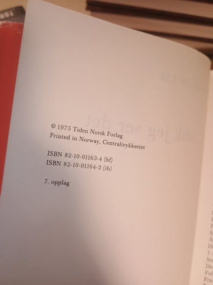 ....slik jeg ser det. Haakon Lie