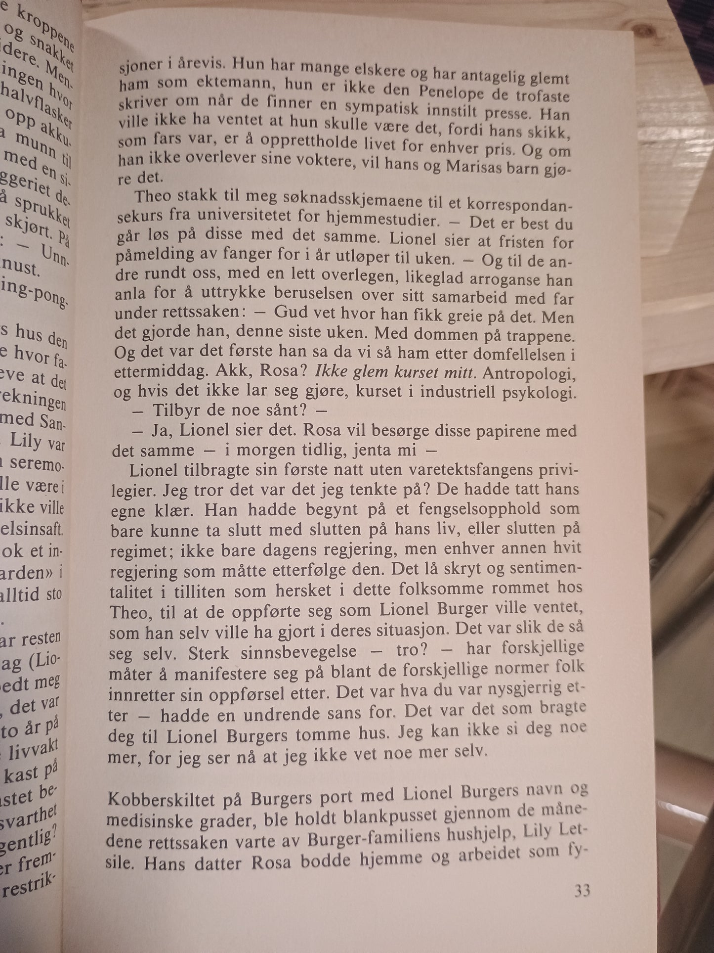 Burgers datter. Nadine Gordimer