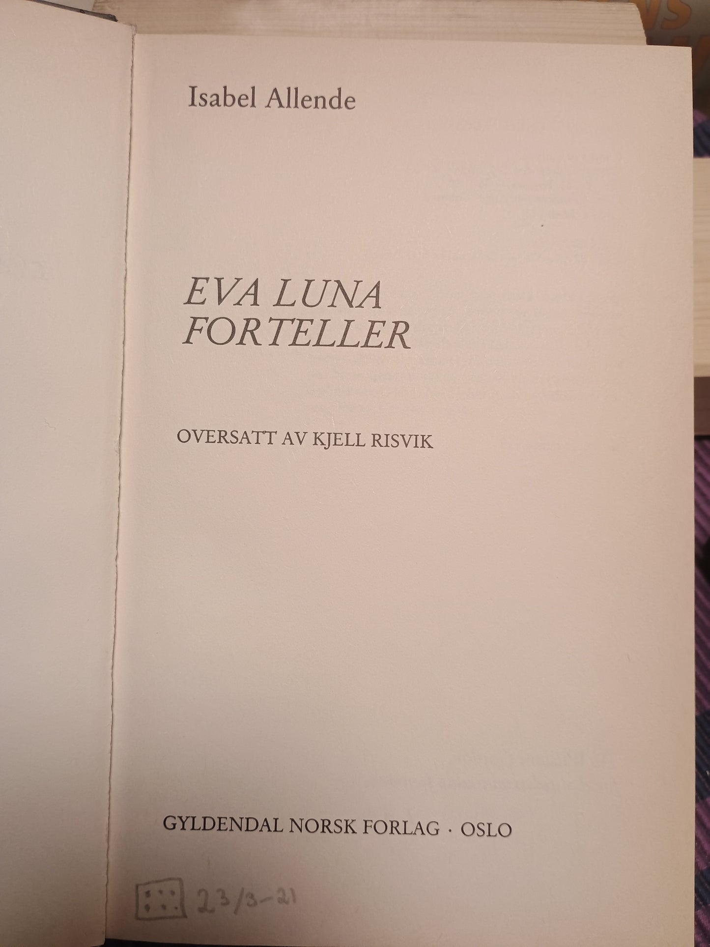 Eva Luna forteller, Isabel Allende