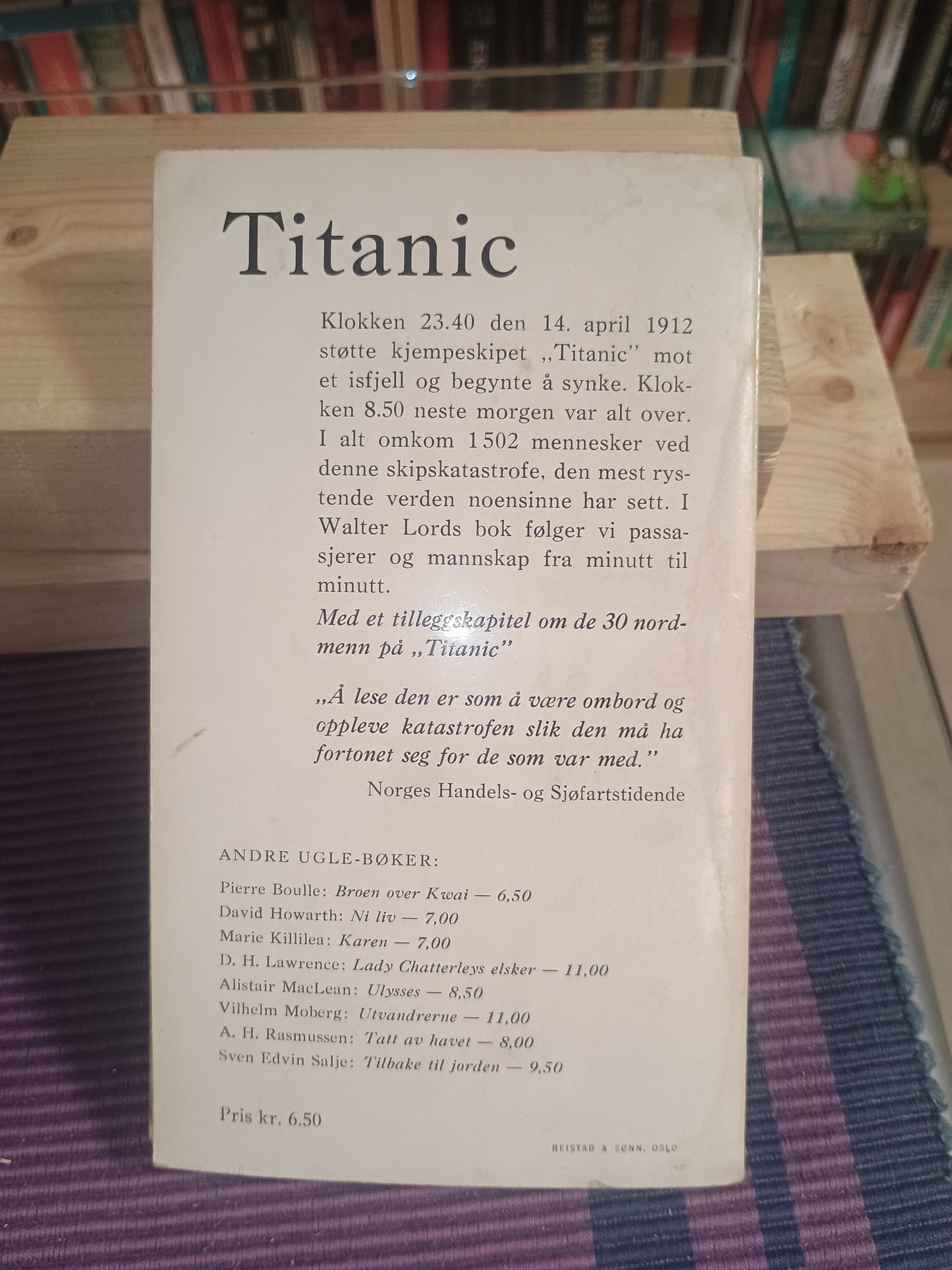 Titanic: Verdens største skipskatastrofe, Walter Lord