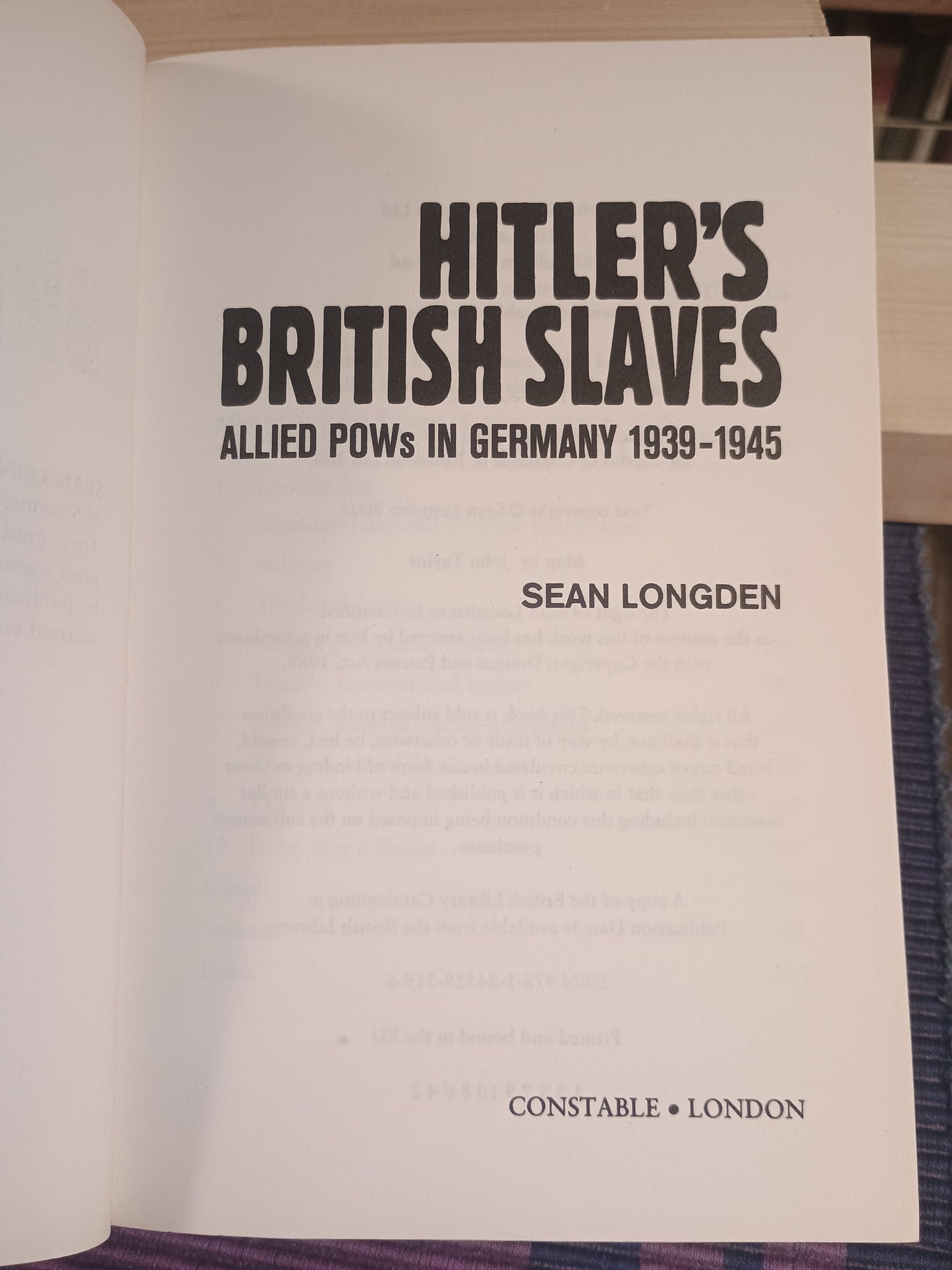 Hitler's British Slaves, Sean Longden