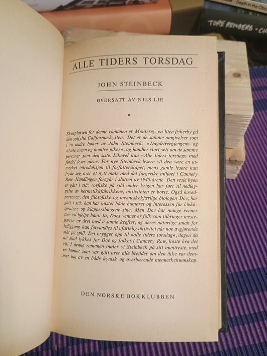 Alle tiders torsdag. John Steinbeck