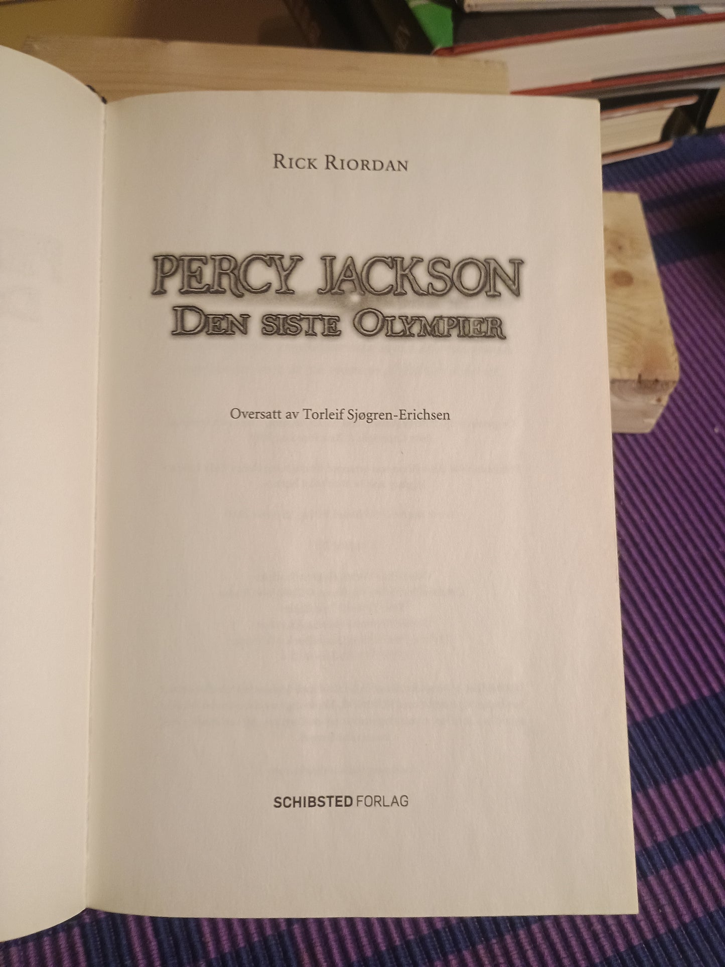 Den siste Olympier, Percy Jackson
