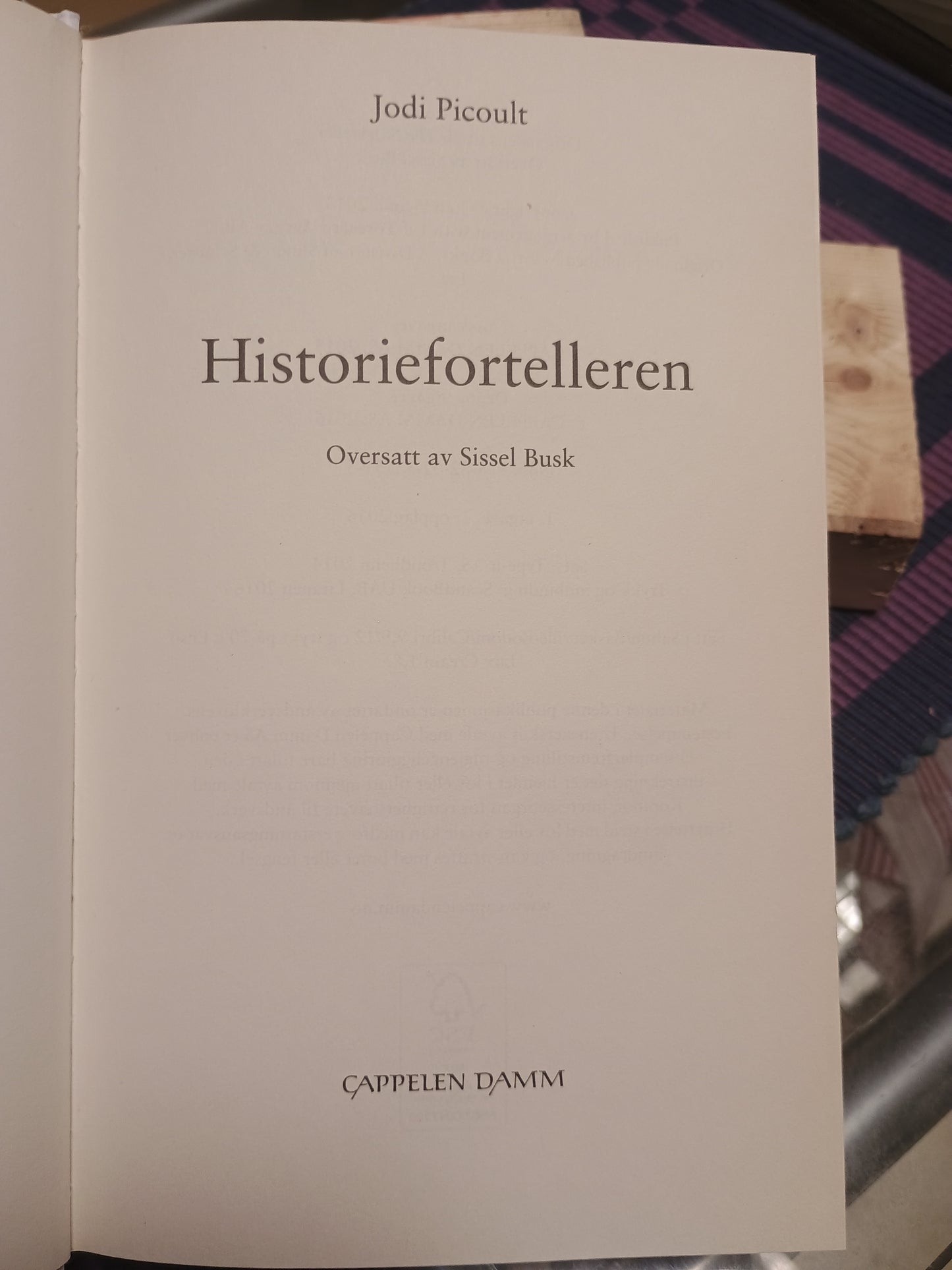 Historiefortelleren, Jodi Picoult