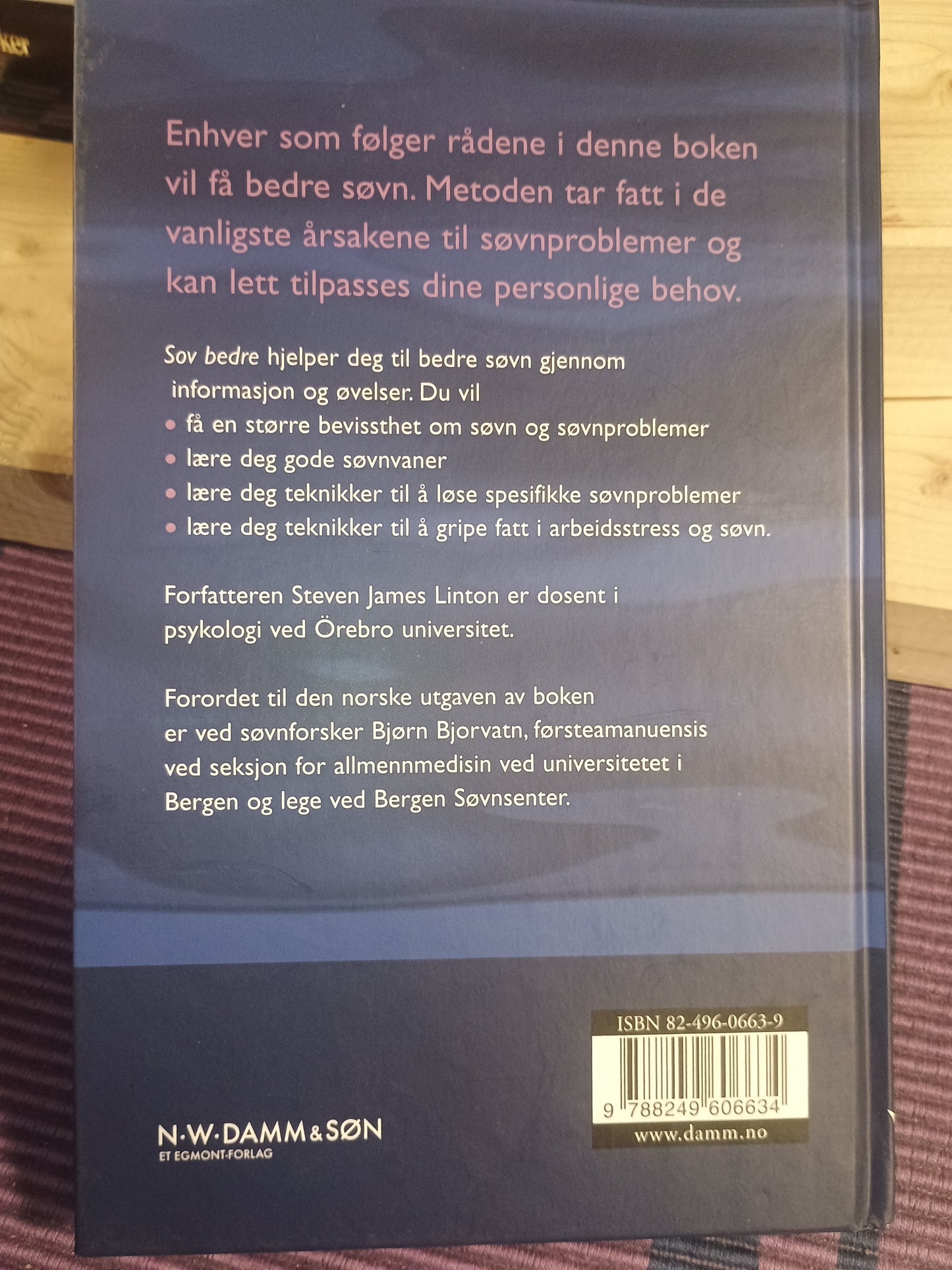 Sov bedre: Åtte trinn til bedre søvn: Steven James Linton