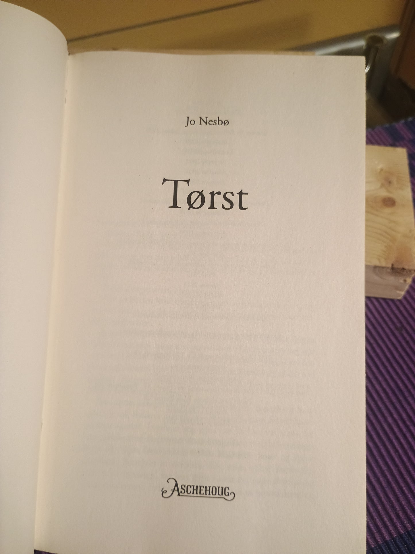 Tørst, Jo Nesbø