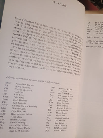 Oslo Byleksikon, Reidar Hanssen
