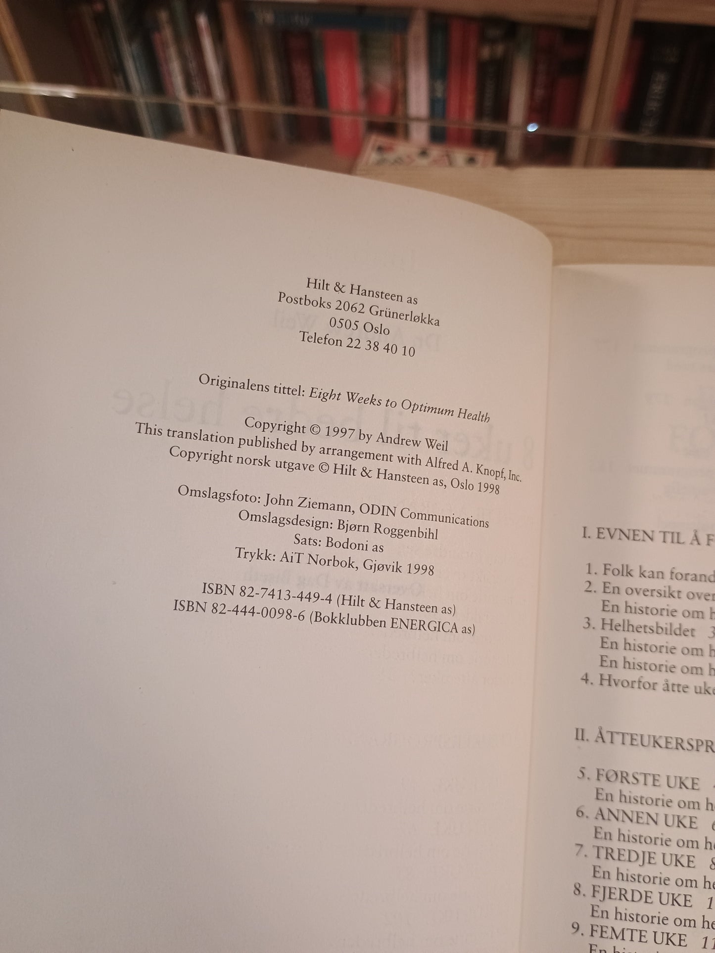 8 uker til bedre helse, Andrew Weil