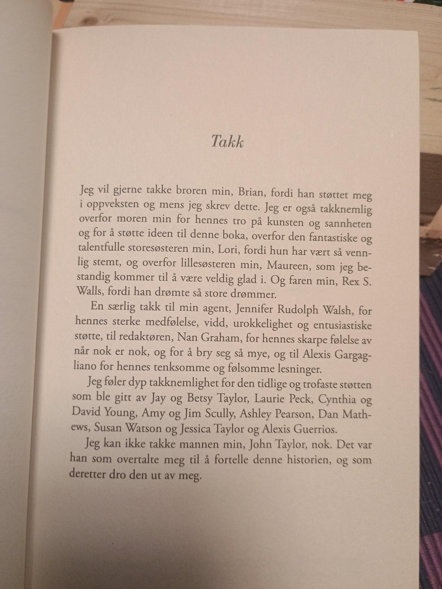 Krystall slottet, Jeannette Walls