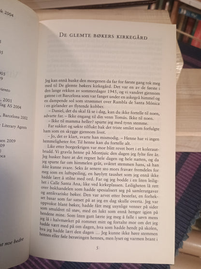 Vindens skygge, Carlos Ruiz Zafón