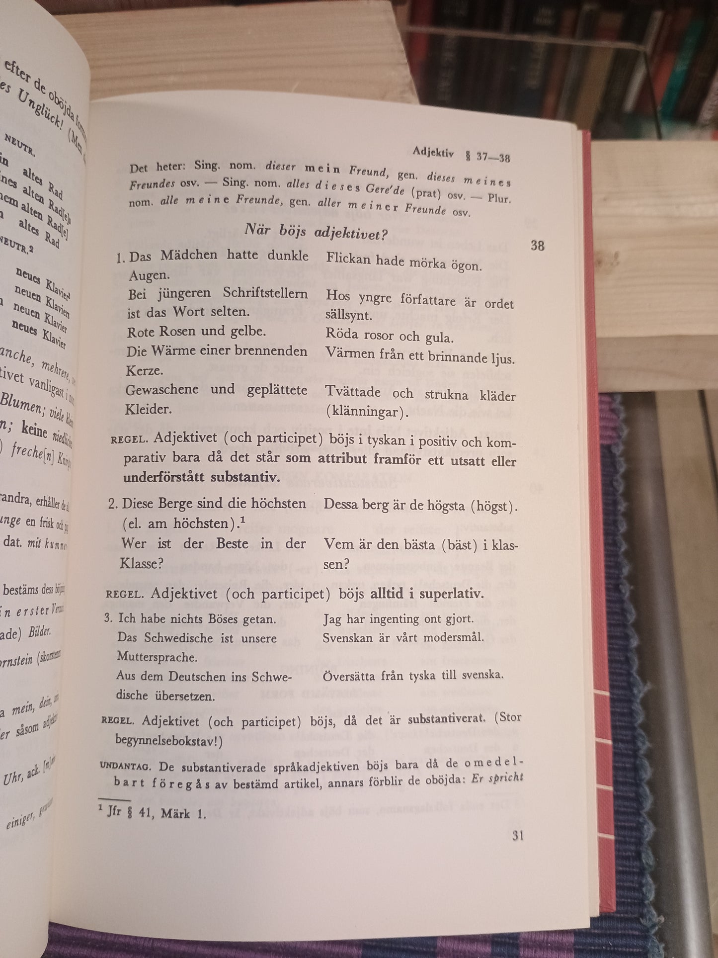 Förkortad tysk grammatikk, Hjort Lide