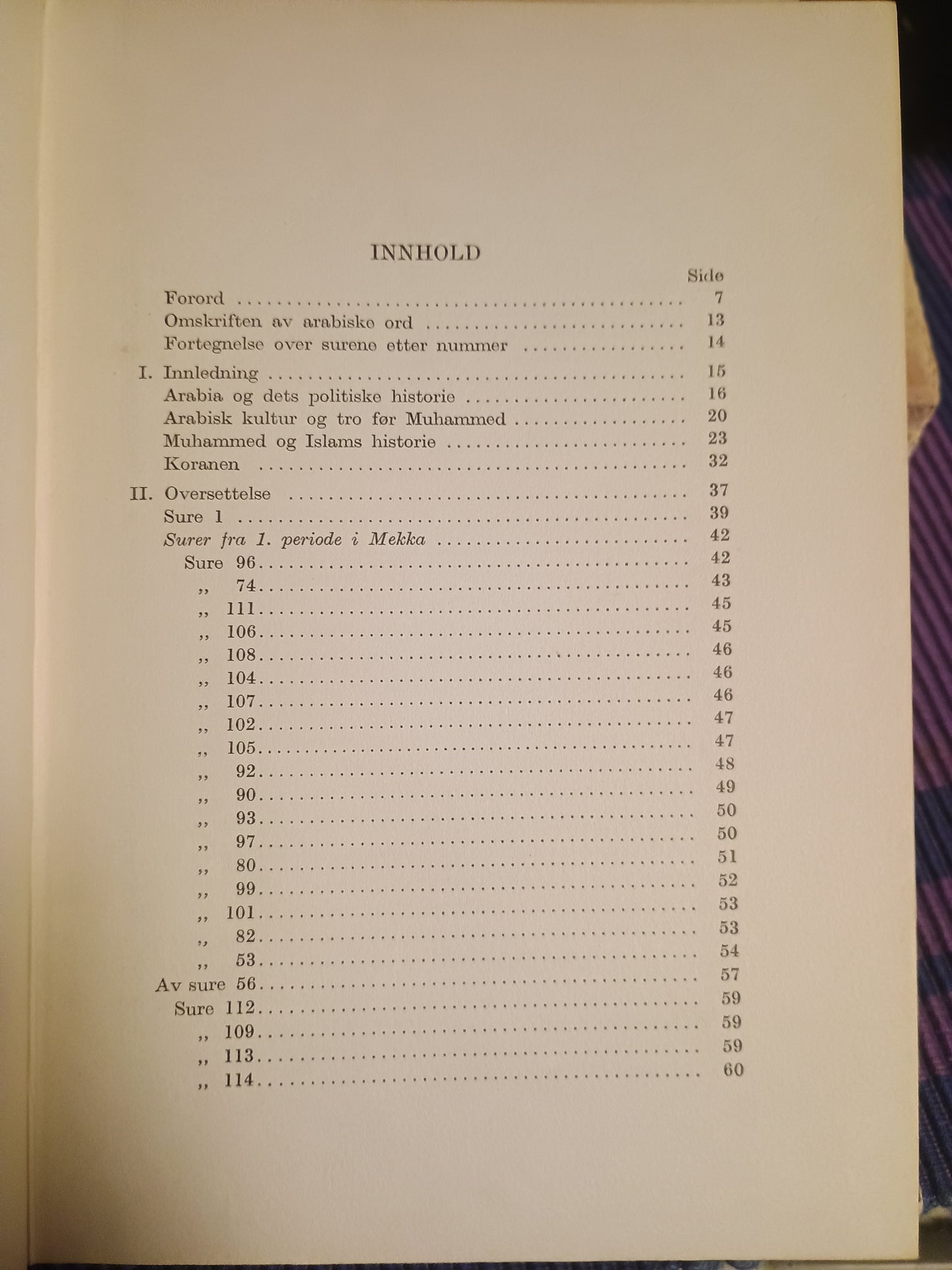 Koranen i utvalg, Wilhelm Schencke