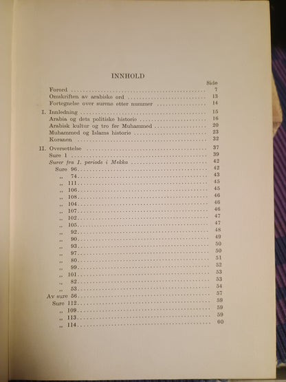 Koranen i utvalg, Wilhelm Schencke