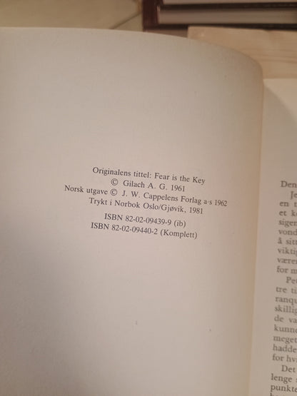 Frykten er mitt våpen, Alistair Maclean