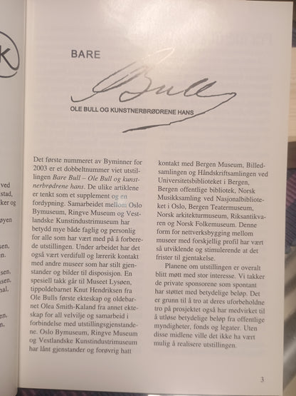 Bare Bull: Ole Bull og kunstnerbrødrene hans, Byminner