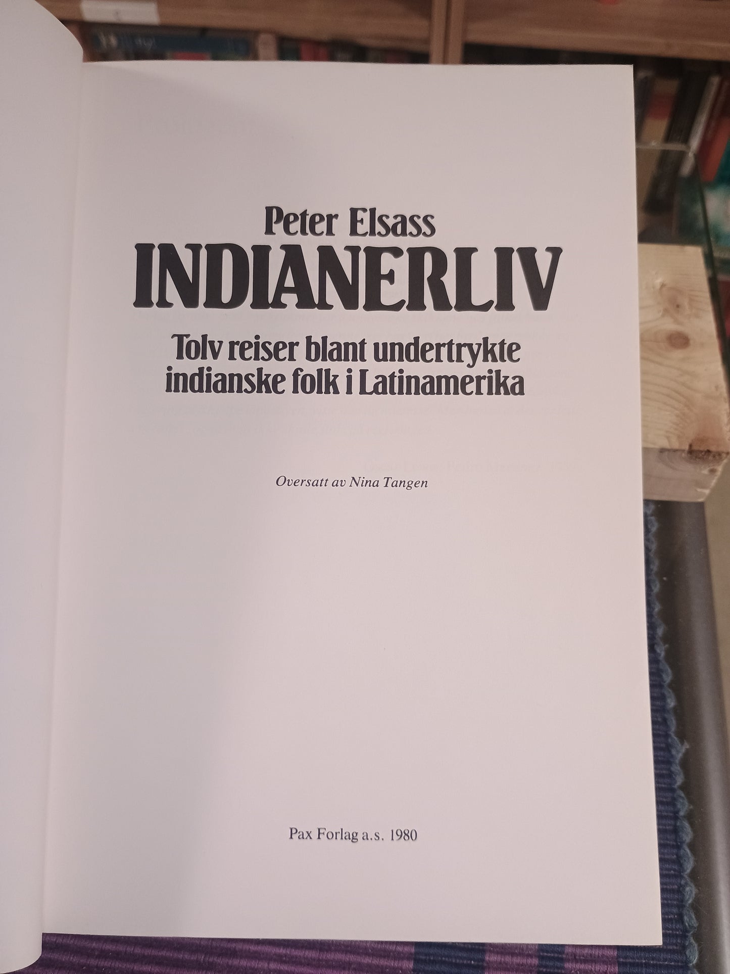Indianerliv, Peter Elsaas