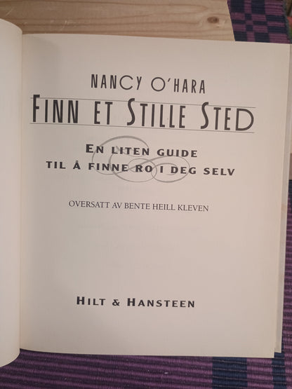Finn et stille sted, Nancy O'Hara