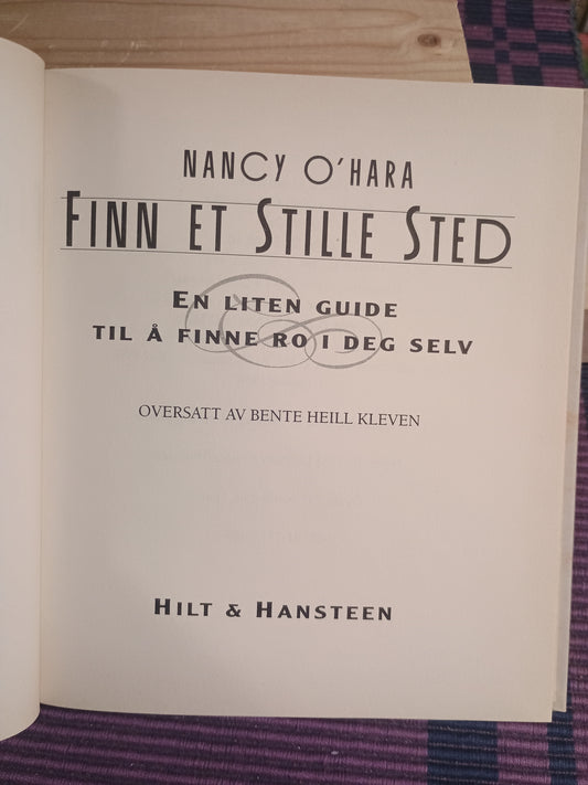Finn et stille sted, Nancy O'Hara