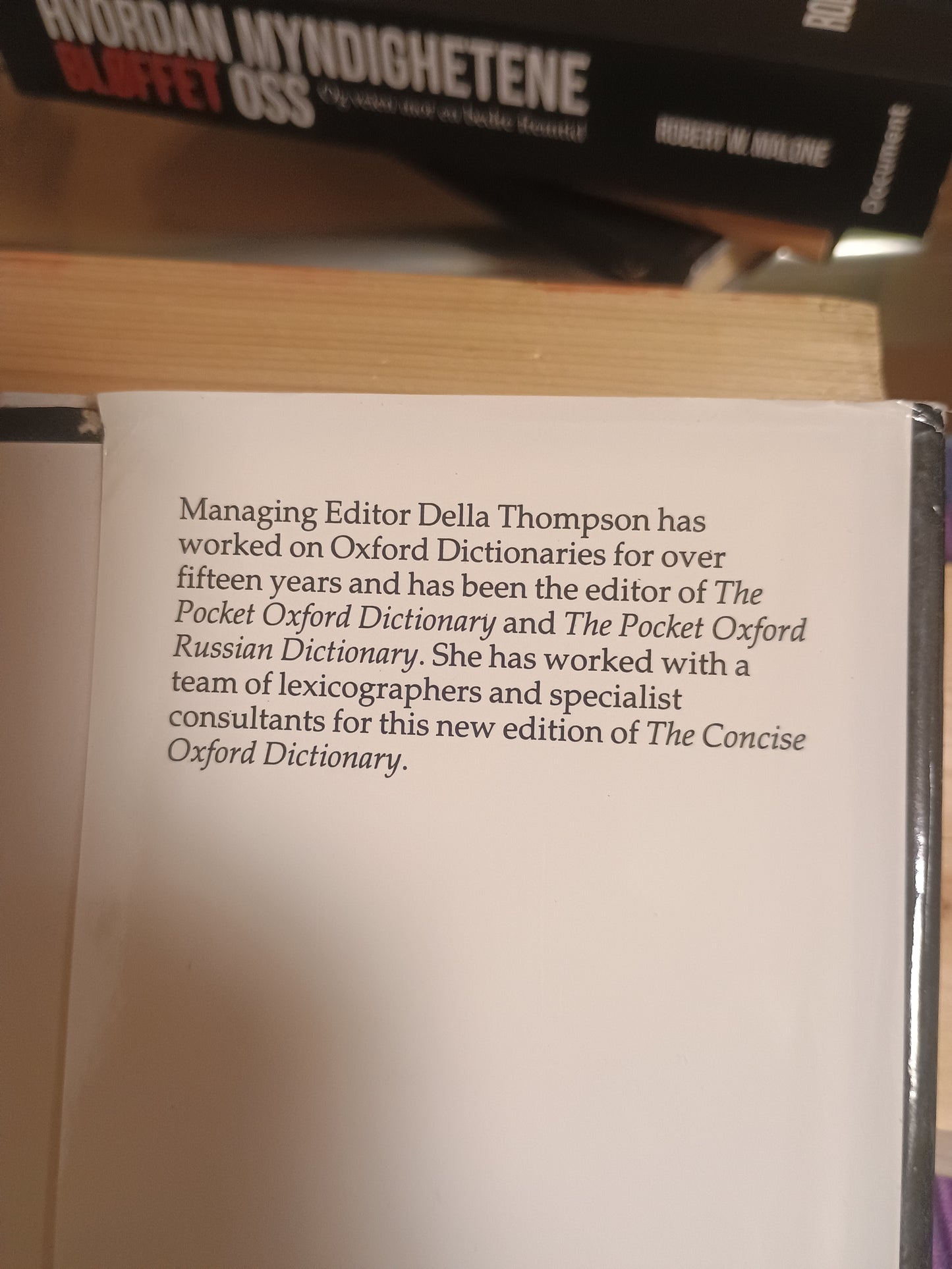 The Concise Oxford Dictionary of Current English, Della Thompson