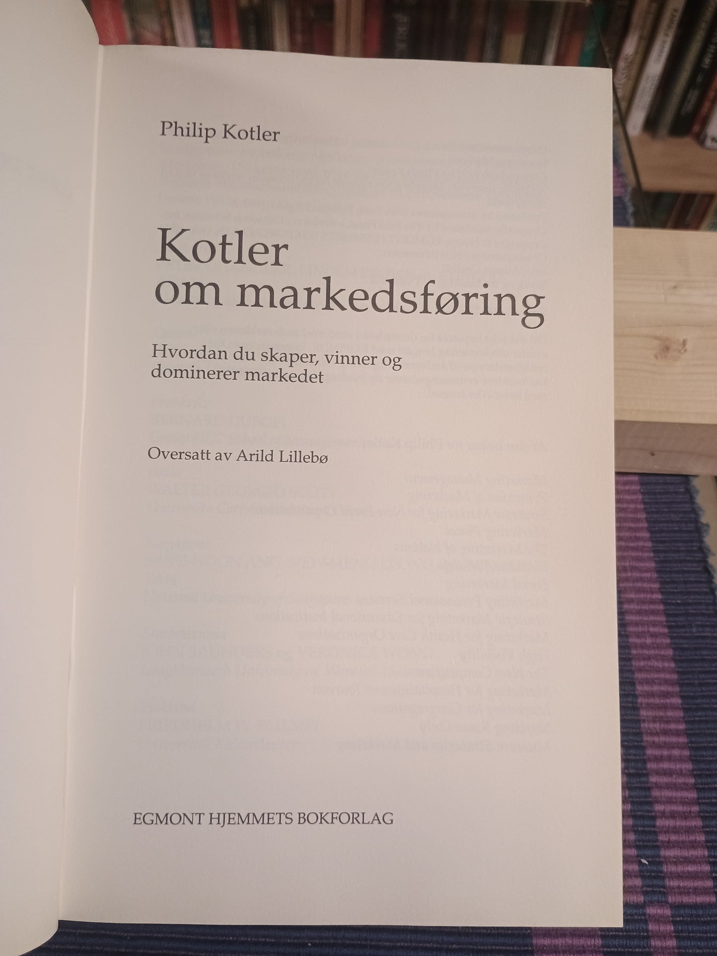 Kotler om markedsføring, Philip Kotler