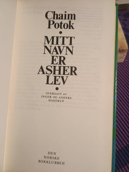 Mitt navn er Asher Lev, Chaim Potok