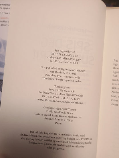 Spis deg sukkerfri, Lars Erik Litsfeldt